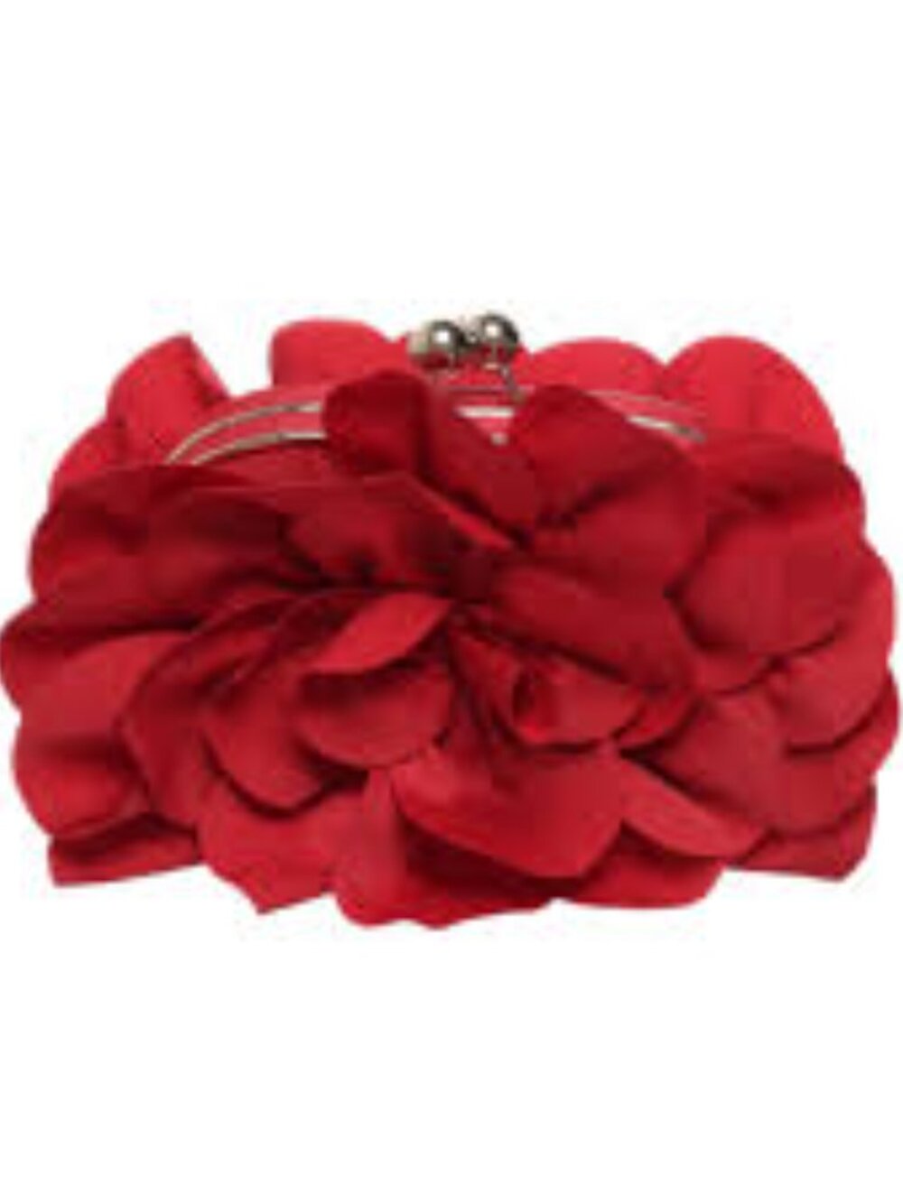 Sondra Roberts Rose Satin Box Clutch